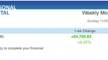 Personal Capital Net Worth Tracker
